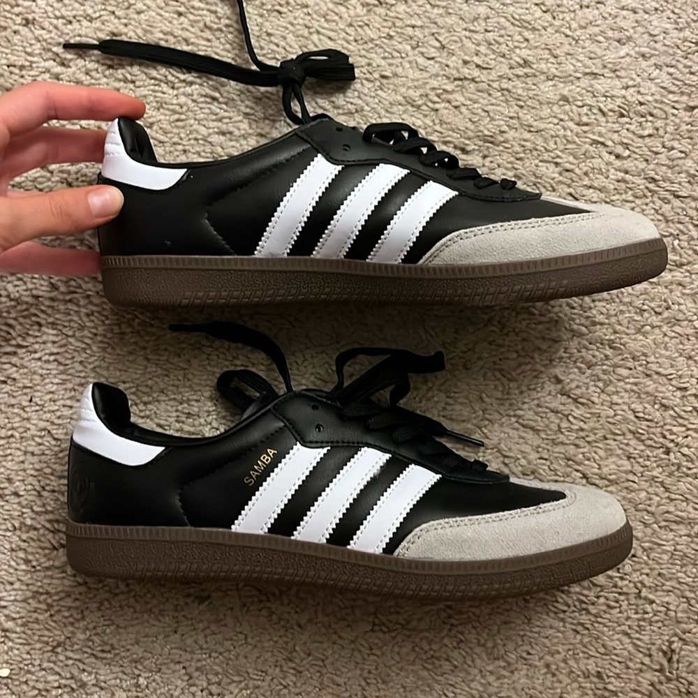 Adidas Black and Grey Sambas
